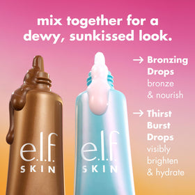 e.l.f. Thirst Burst dropper dispensing gel-serum texture for instant hydration