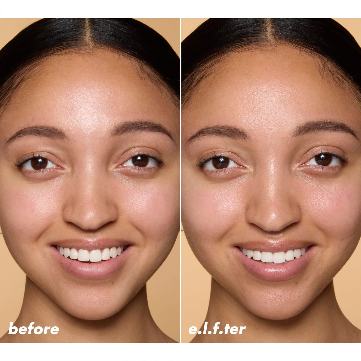 e.l.f. drops being applied to skin showing fast absorption and plump benefit