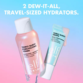 e.l.f. hydrating drops pipette delivering dewy serum for instant glow benefit