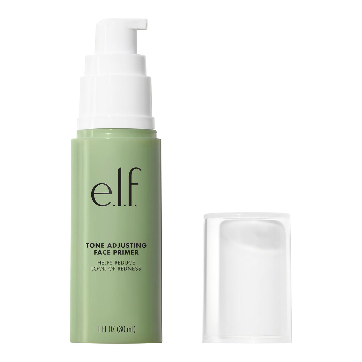 e.l.f. primer blended with foundation illustrating improved adhesion and even finish