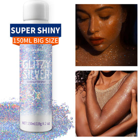Elitles Made friends applying spray at a party for shared festive shimmer