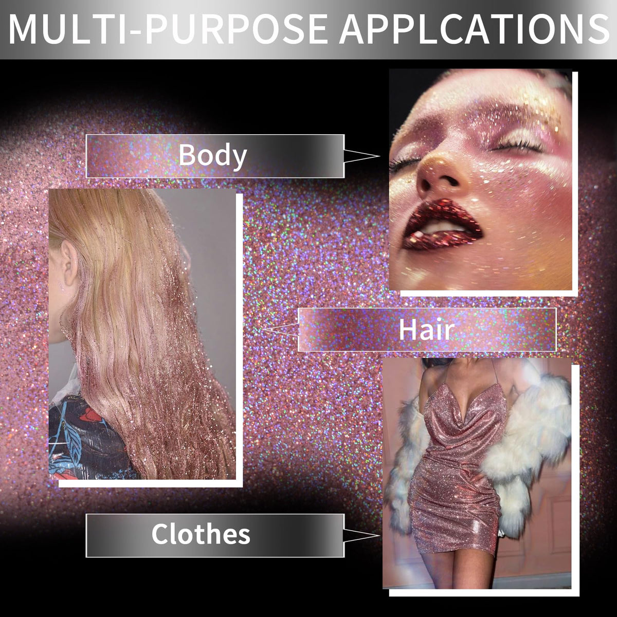 Elitles Made spray in use on hair delivering lasting shimmer and easy styling