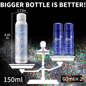 Elitles Made rinsing glitter from hands showing easy washout benefit