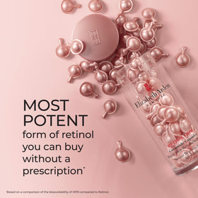 Elizabeth Arden capsule opened dispensing gel serum for easy application