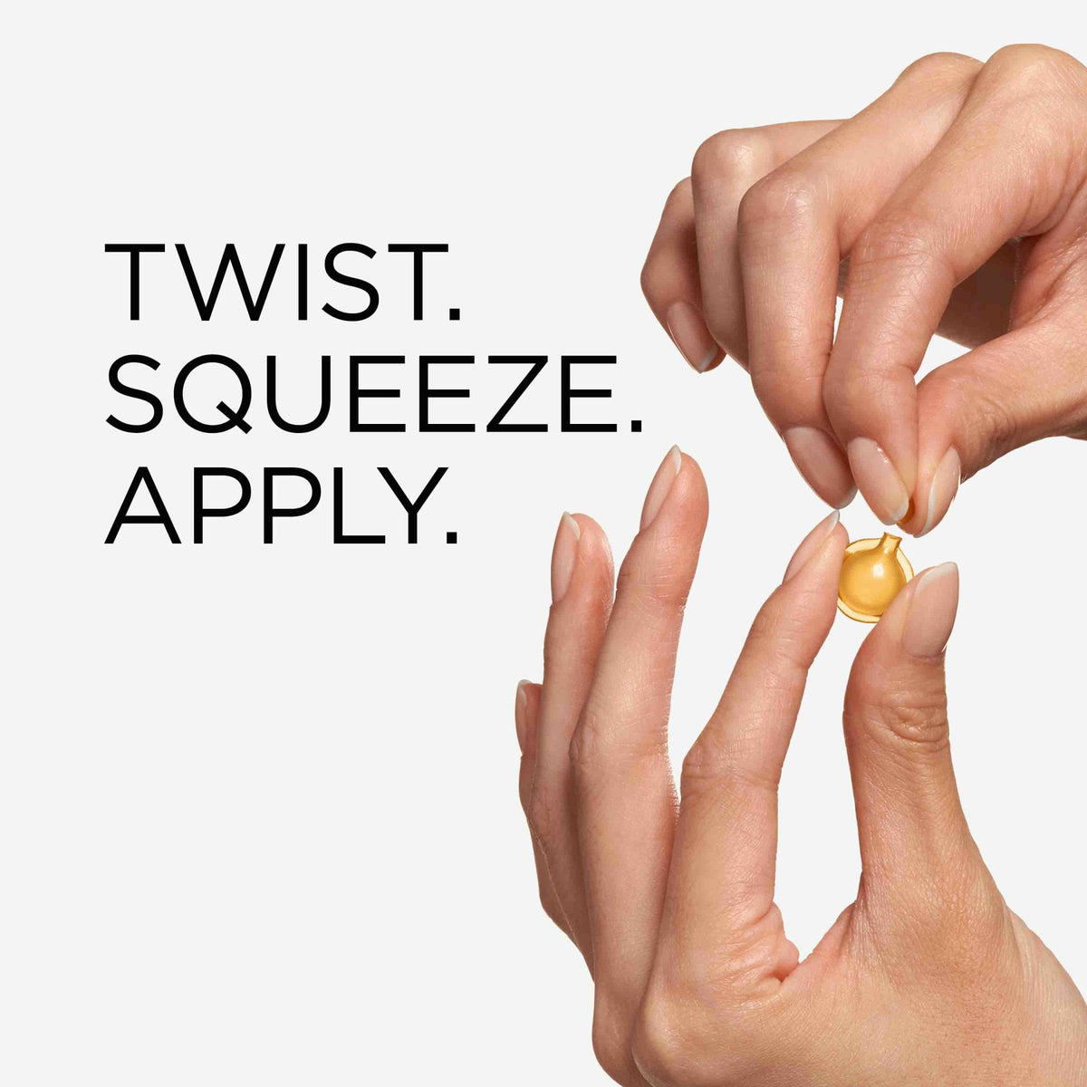 Elizabeth Arden capsule next to coin illustrating compact size benefit: easy portability