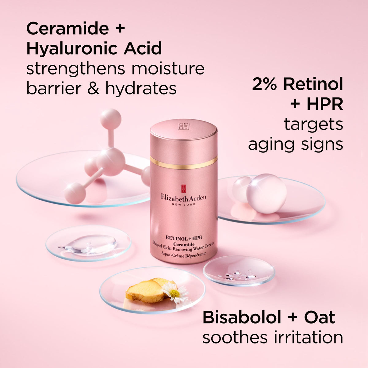 Elizabeth Arden recyclable box and jar communicating mindful packaging and shelf presence
