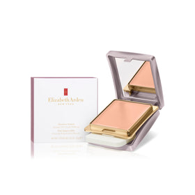 Elizabeth Arden compact front packaging showing brand and sleek design benefit portability