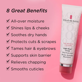 Elizabeth Arden hand and cuticle treatment showing smoother nails benefit