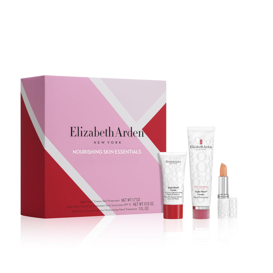 Elizabeth Arden front packaging showing the complete three-piece set and gifting appeal