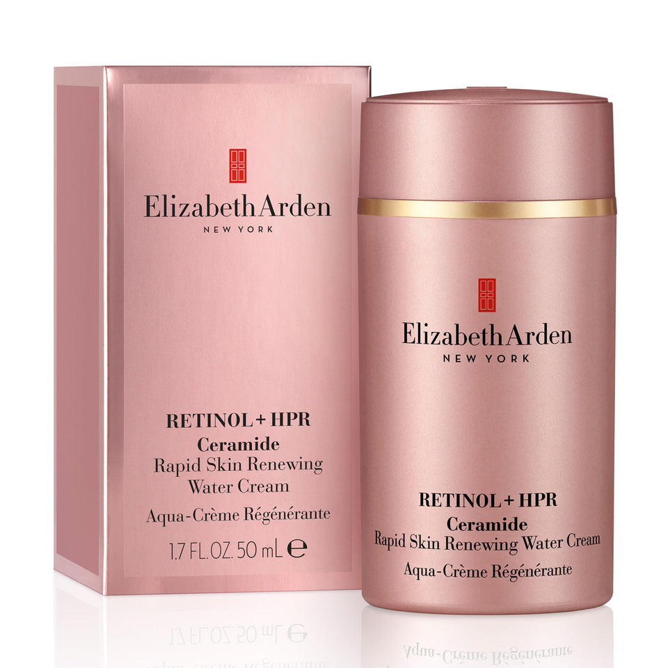 Elizabeth Arden jar front view showing sleek packaging and clear product name benefits