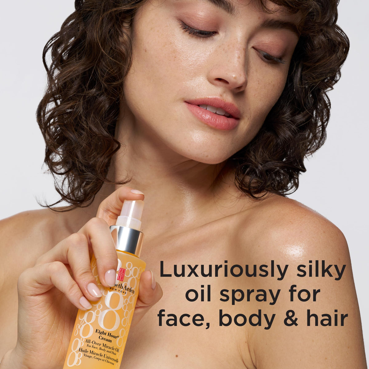 Elizabeth Arden ingredient visual tsubaki oil flower highlighting conditioning benefits