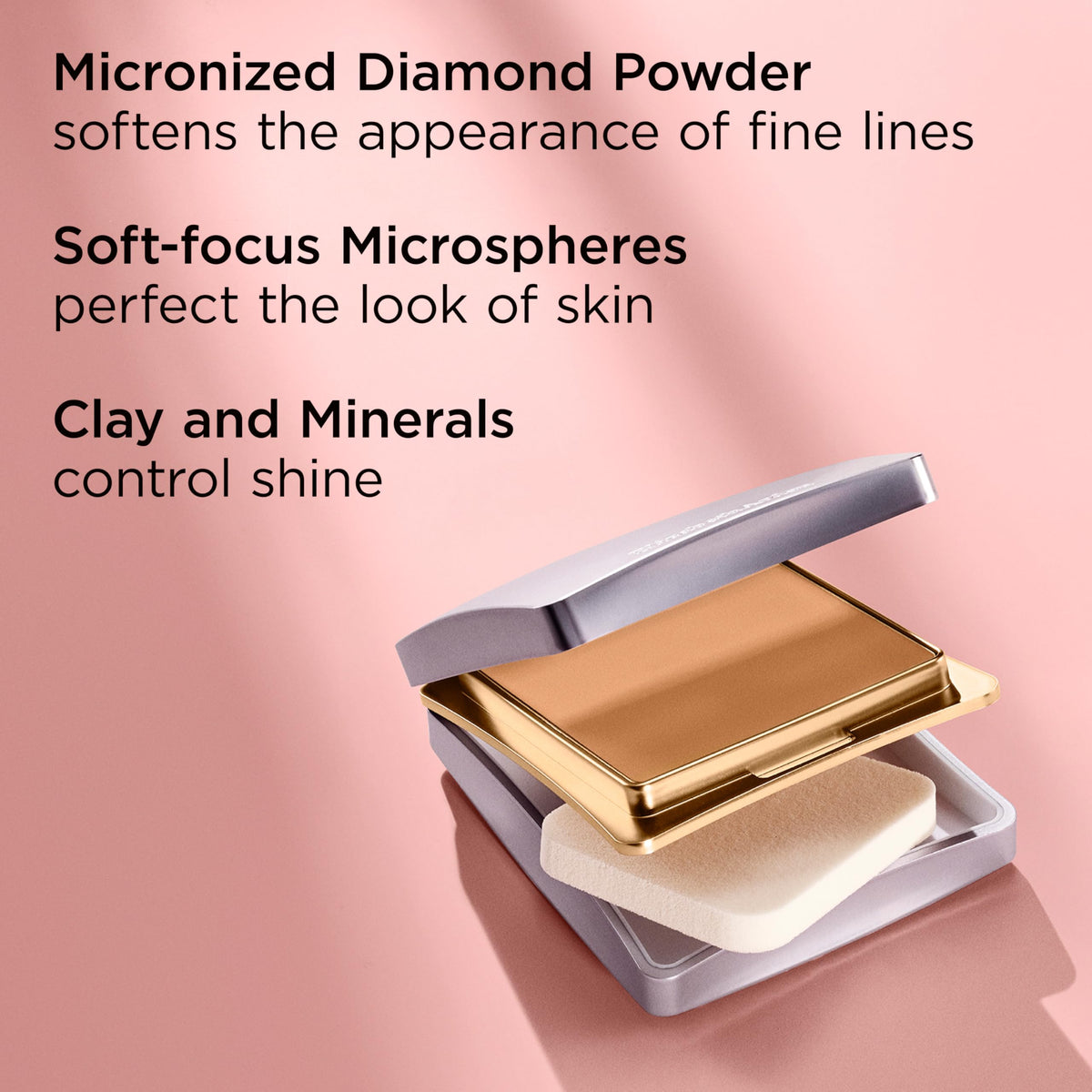 Elizabeth Arden lifestyle image of woman applying compact offering quick flawless results