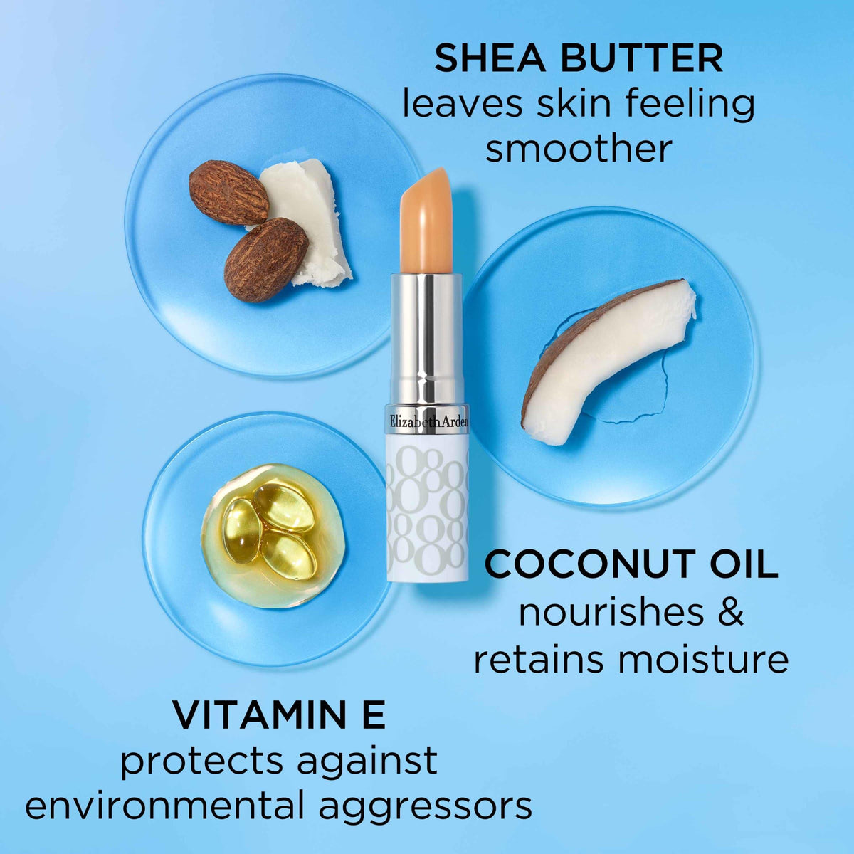 Elizabeth Arden sheer swatch on skin demonstrating natural sheen