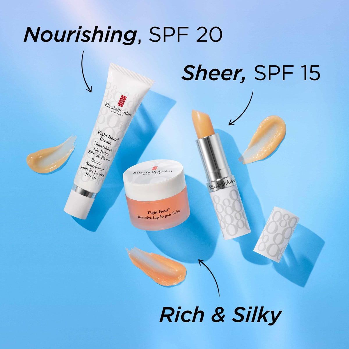 Elizabeth Arden stick inside travel kit flatlay for portability