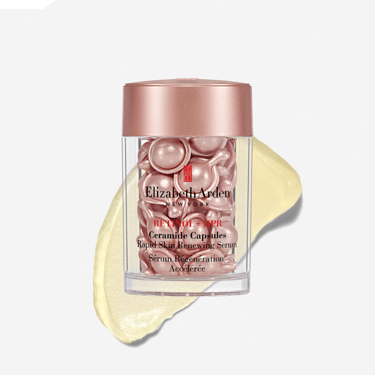 Elizabeth Arden single capsule close-up revealing precise dose and freshness