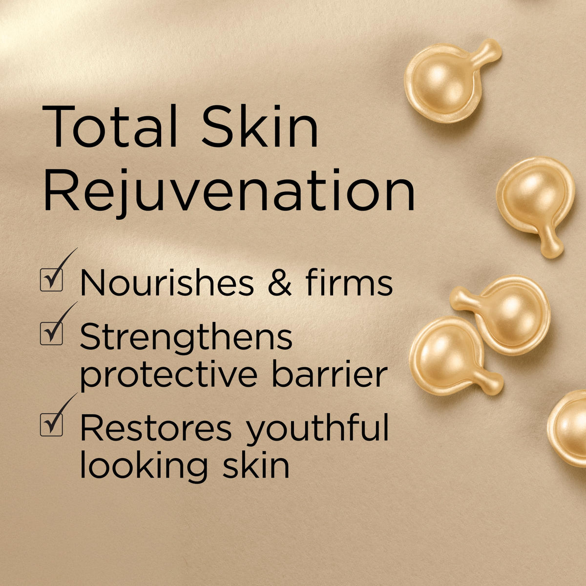 Elizabeth Arden capsule held in hand to show compact size and dosing