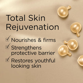 Elizabeth Arden capsule held in hand to show compact size and dosing