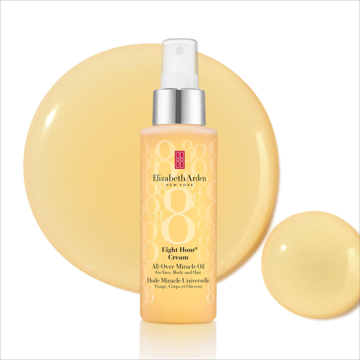 Elizabeth Arden spray in action misting hair for lightweight hydration and shine