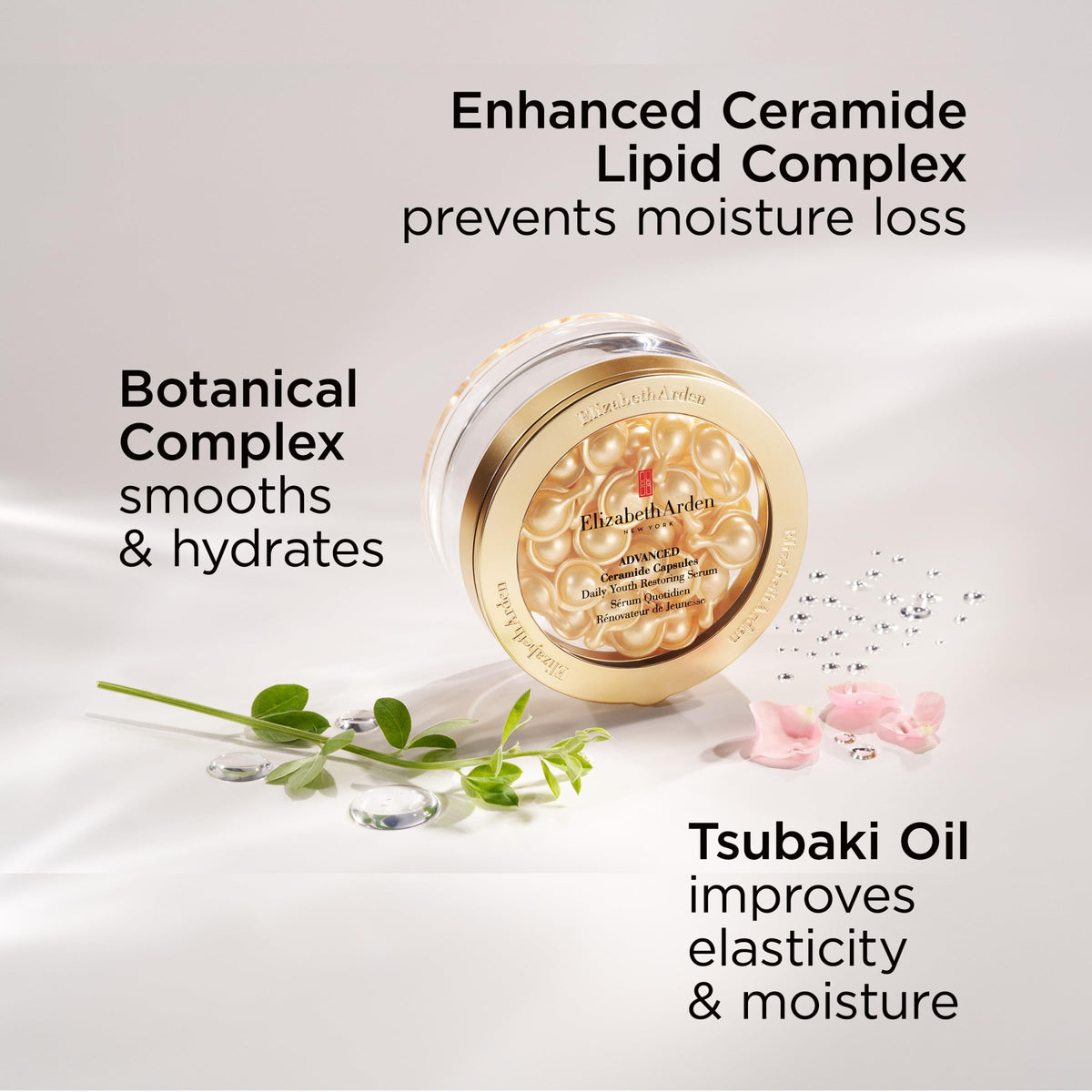 Elizabeth Arden capsules packed in travel pouch for easy portability