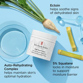 Elizabeth Arden application on cheek showing smooth, hydrated finish benefit