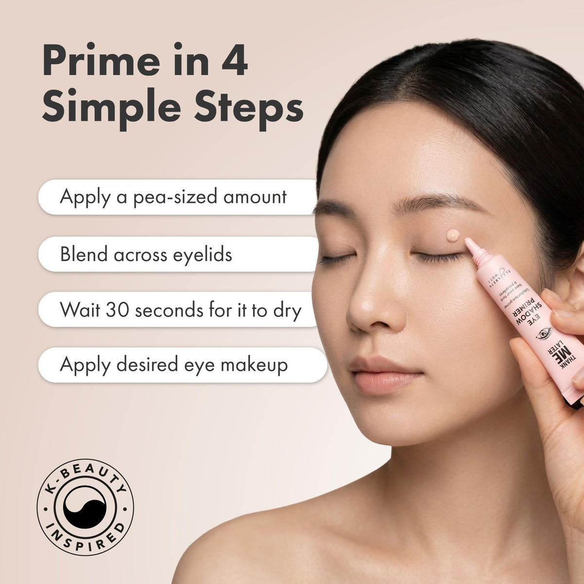 Elizabeth Mott before and after eyelid comparison showing crease reduction