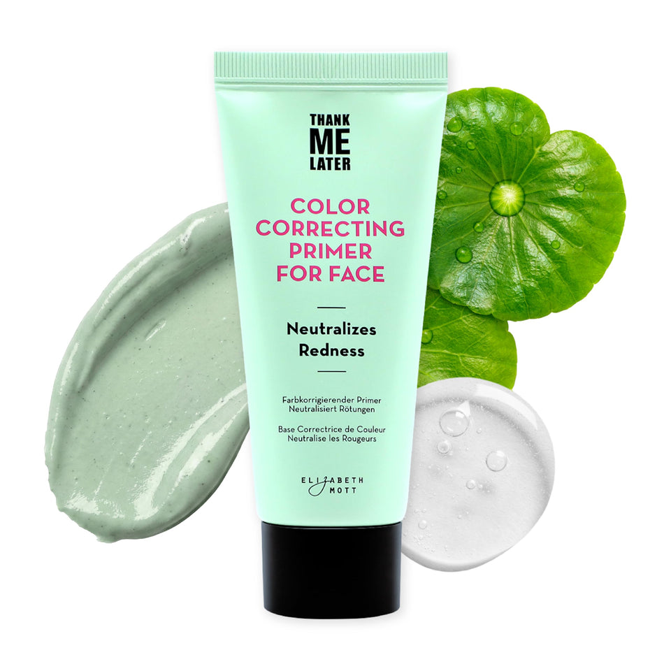 Elizabeth Mott front packaging showing primer tube and branding for easy recognition
