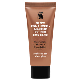 Elizabeth Mott front packaging showing Tan Sheer Glow and benefits