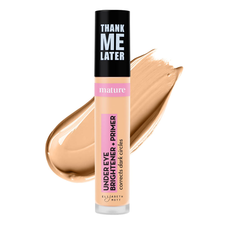 Elizabeth Mott front packaging showing warm peach tube and brand logo benefit: clear identification