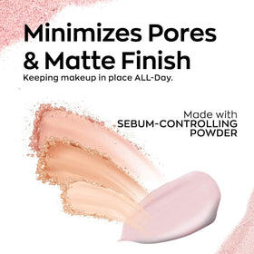 Elizabeth Mott primers inside a makeup bag lifestyle shot emphasizing everyday readiness
