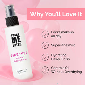 Elizabeth Mott mist texture on skin adding hydration and dewy radiance benefit
