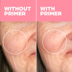 Elizabeth Mott primer being dispensed to show lightweight application