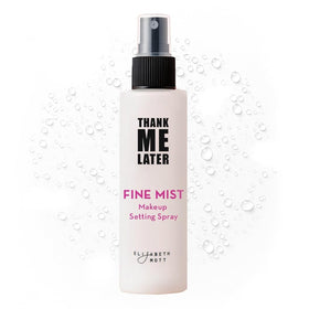 Elizabeth Mott spray nozzle closeup demonstrating fine mist for even makeup hold