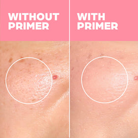 Elizabeth Mott primer creamy texture close-up demonstrating smooth glide