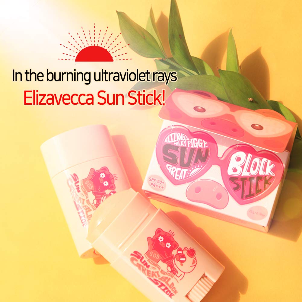 Elizavecca Milky Piggy being applied to cheek for quick reapplication and on-the-go defense