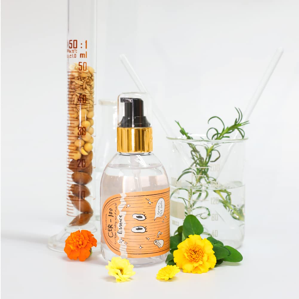 Elizavecca used on hair showing smooth, glossy finish and reduced frizz