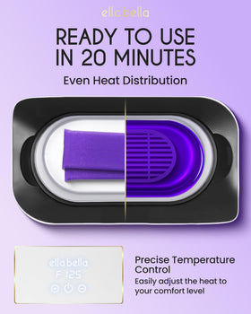 ELLA BELLA paraffin hand treatment in use, warm wax layers for relaxing session