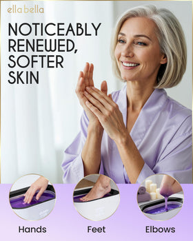 ELLA BELLA complete kit contents laid out, everything included for at-home spa
