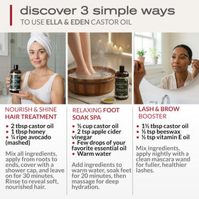 Ella & Eden pump dispensing oil neatly for controlled, mess-free application