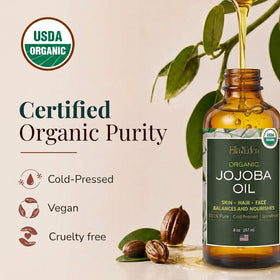 Ella & Eden dropper dispensing jojoba oil offering precise dosing benefit