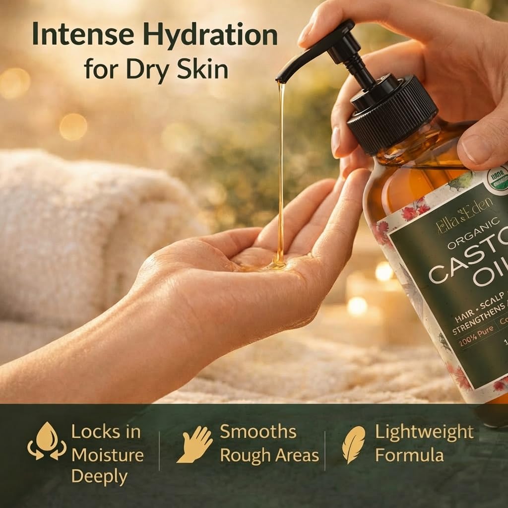 Ella & Eden scalp treatment in use demonstrating nourishment and shine