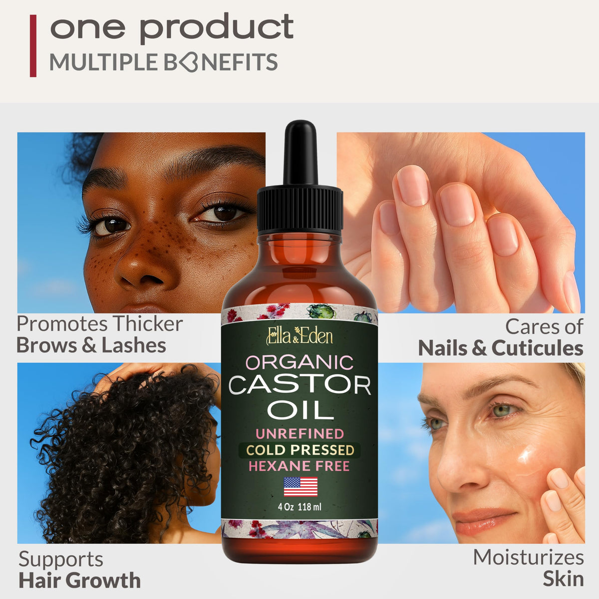 Ella & Eden label close-up with USDA Organic seal for ingredient trust