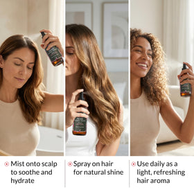 Ella & Eden bottle on vanity in bathroom lifestyle scene supporting daily self-care