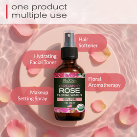 Ella & Eden label close-up displaying USDA organic steam-distilled ingredient transparency