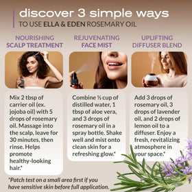 Ella & Eden oil in diffuser creating a fresh herbal atmosphere for focus