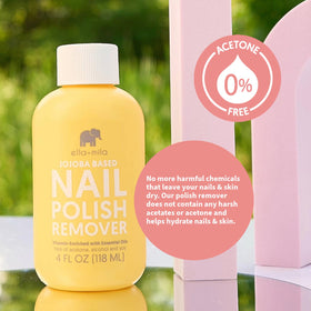 ella+mila bottle on bathroom counter suggesting clean routine benefit