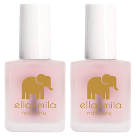 ella+mila front packaging showing clear nail strengthener for immediate firmness