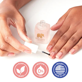ella+mila before and after nails showing stronger healthier-looking tips