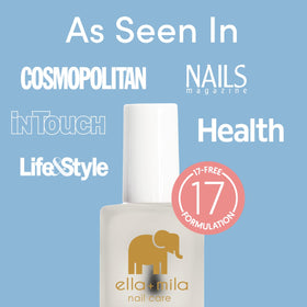 ella+mila bottle label detail highlighting vegan non-toxic ingredients