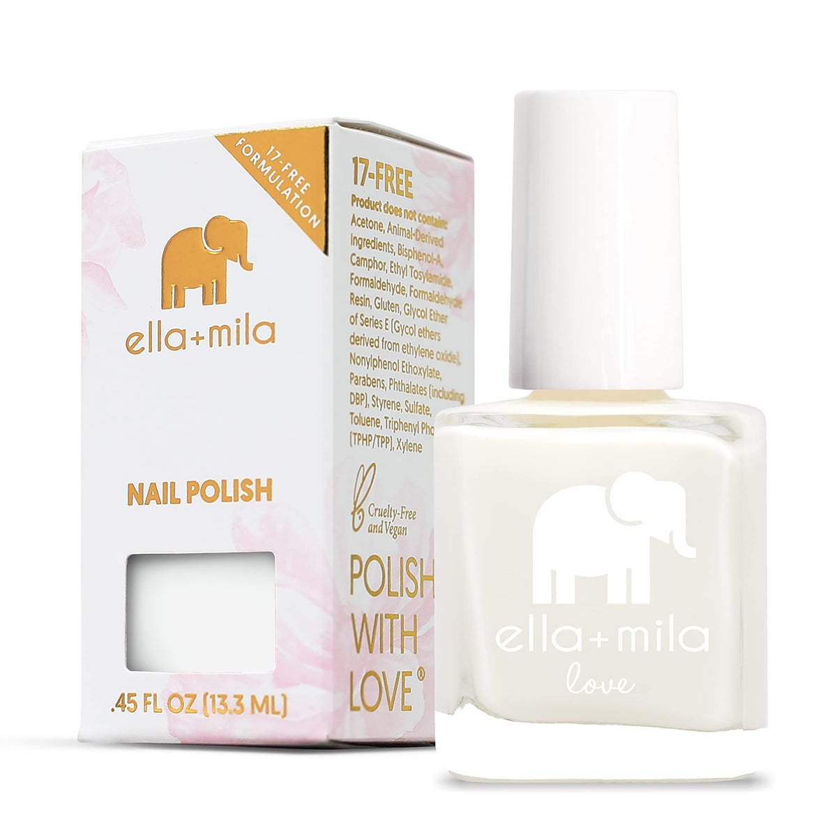 ella+mila Pure Love flatlay with accessories showcasing wearable everyday shade