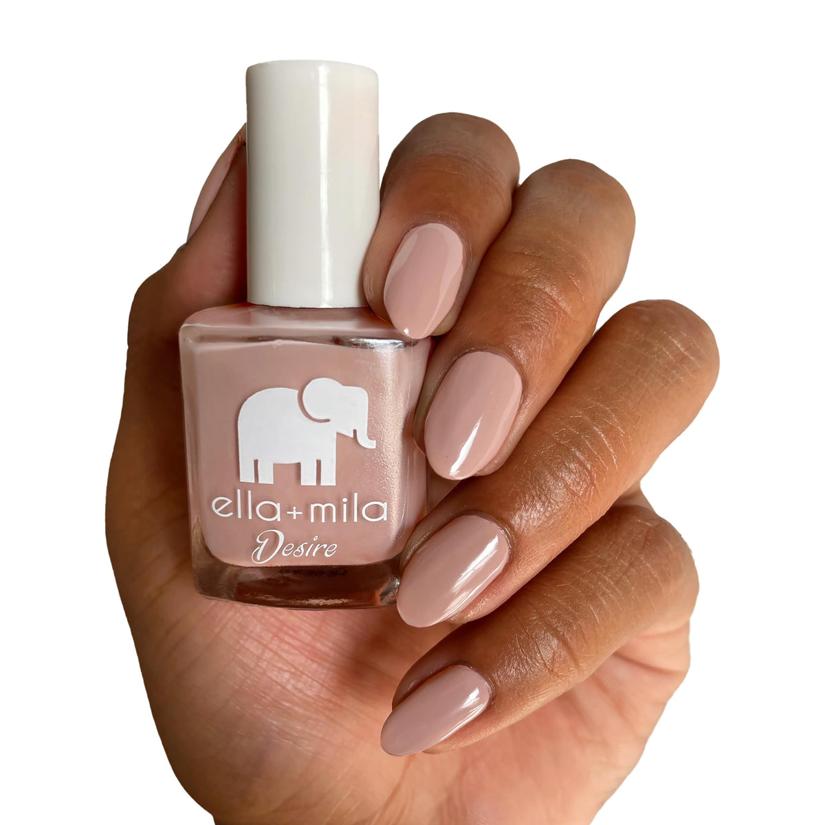 ella+mila Desert Suede painted nails in lifestyle scene for everyday wear